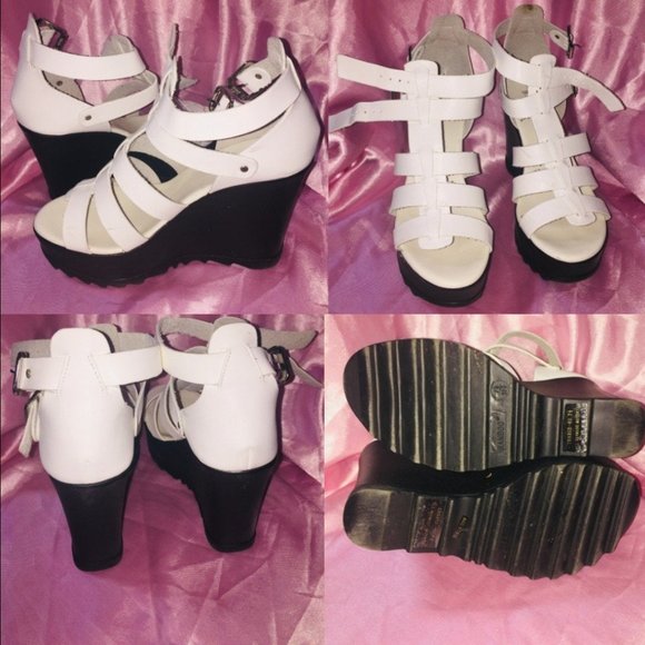 Lot of 2 BAMBOO Size 7.5~8 Strappy Platform Heels - Picture 3 of 3